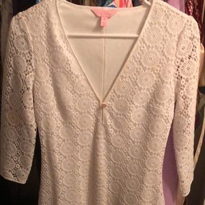 Lilly Pulitzer White Lace Resort Dress